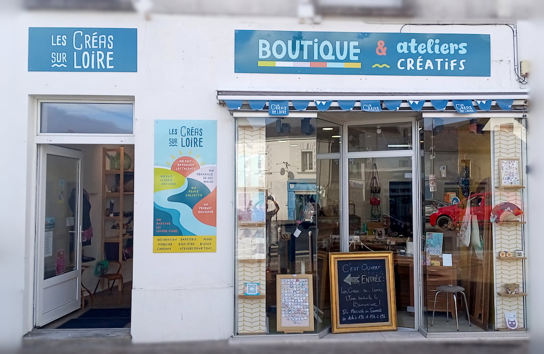 La vitrine des Créas sur Loire